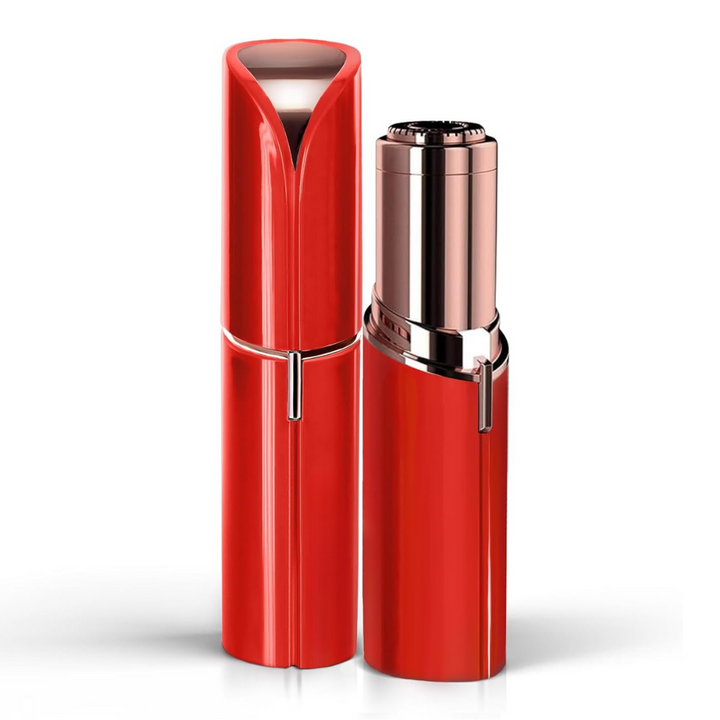 Portable electric facial hair remover for women, providing pain-free smooth skin & quick touch-ups.