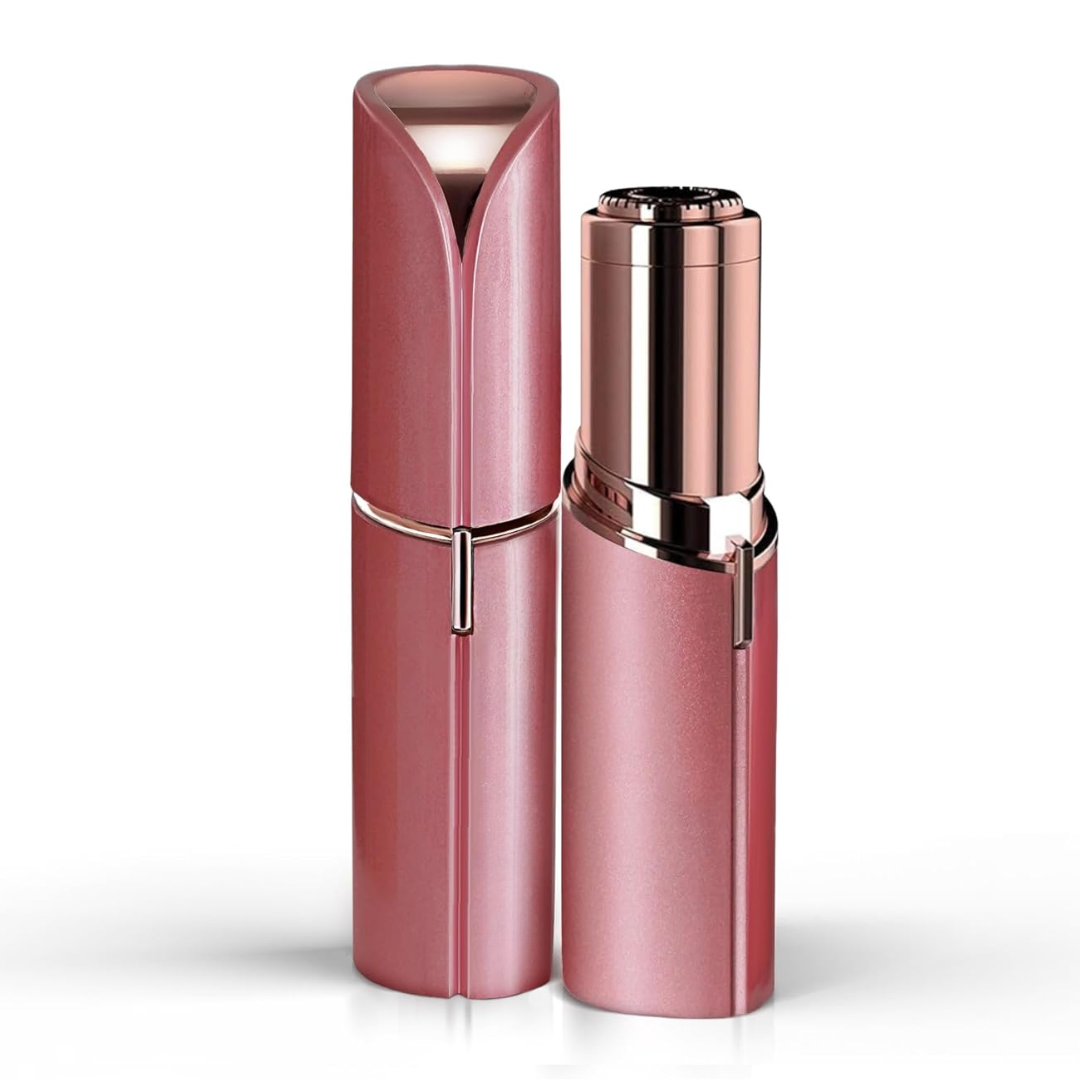 Gentle dermaplaning device for women, effectively removing facial hair and revealing smoother skin.