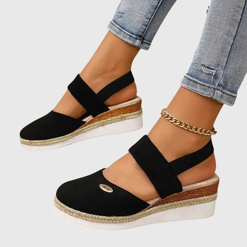 Harriet women's orthopedic sandals with cushioned sole & arch support for comfortable walking.