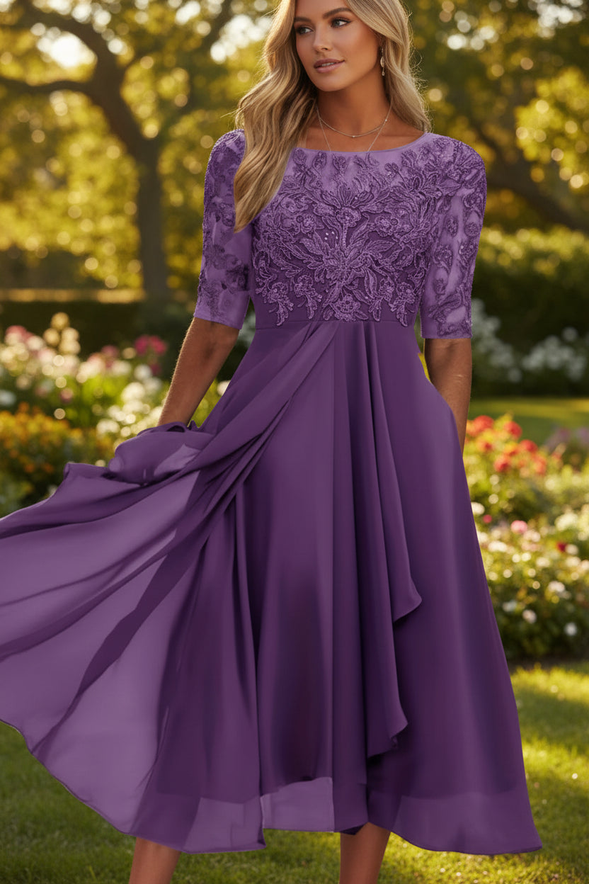 Comfortable women's sleeveless high waist midi dress. Flared and flattering, perfect for everyday casual summer style.