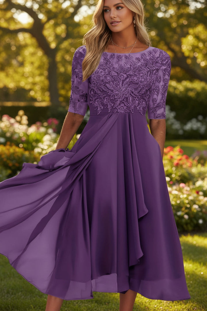 Comfortable women's sleeveless high waist midi dress. Flared and flattering, perfect for everyday casual summer style.