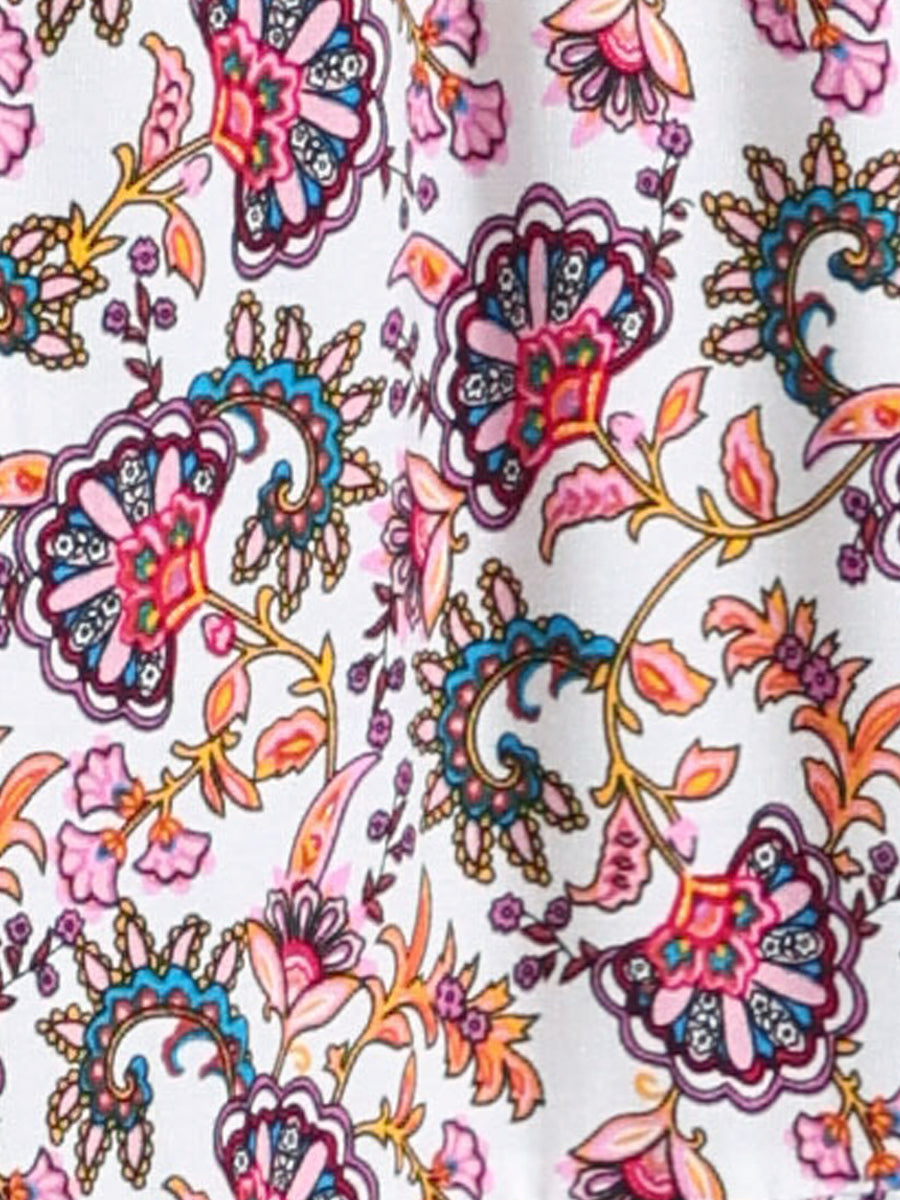 High waist women's maxi skirt, vibrant print & flowing side slit for a striking look.