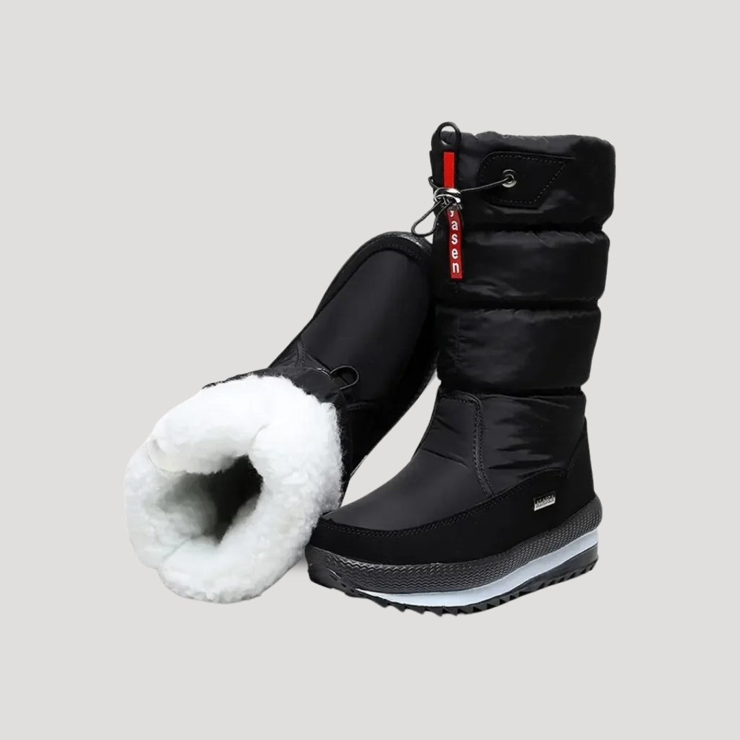 Warm women's snow boots, waterproof & insulated for extreme cold outdoor adventures. Comfortable & slip-resistant.