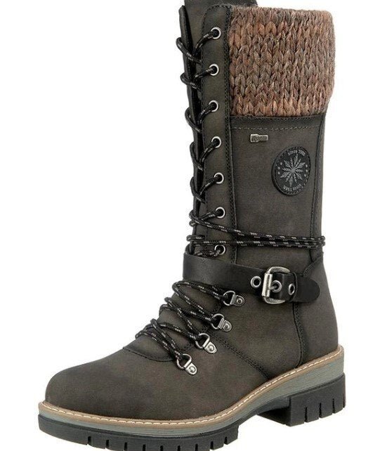 Durable women's insulated outdoor boots. Perfect for snow & cold weather adventures, providing warmth & comfort.