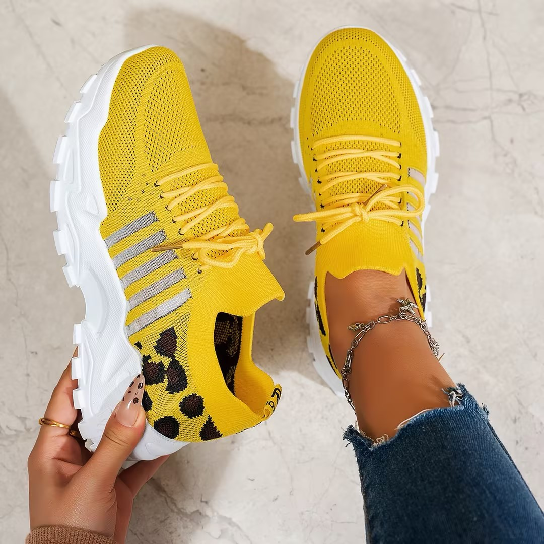 Women's lace-up walking shoes, orthopedic sneakers designed for ultimate comfort and daily foot support.