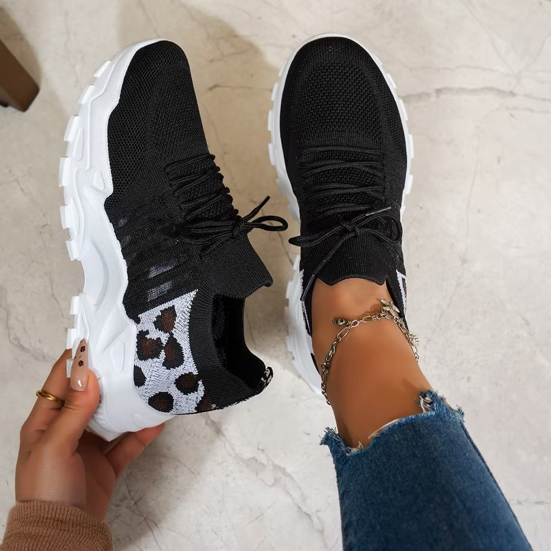 Step into comfort with women's lace-up orthopedic walking sneakers, built for active women.