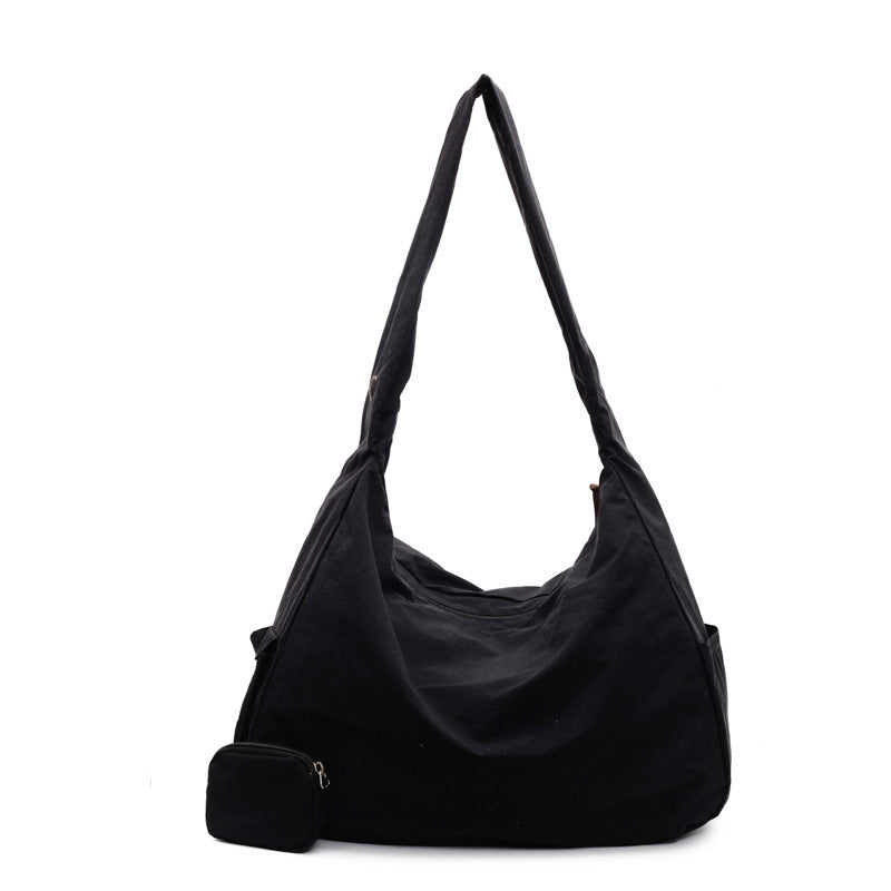 Convenient women's large capacity crossbody bag, perfect for hands-free daily adventures.