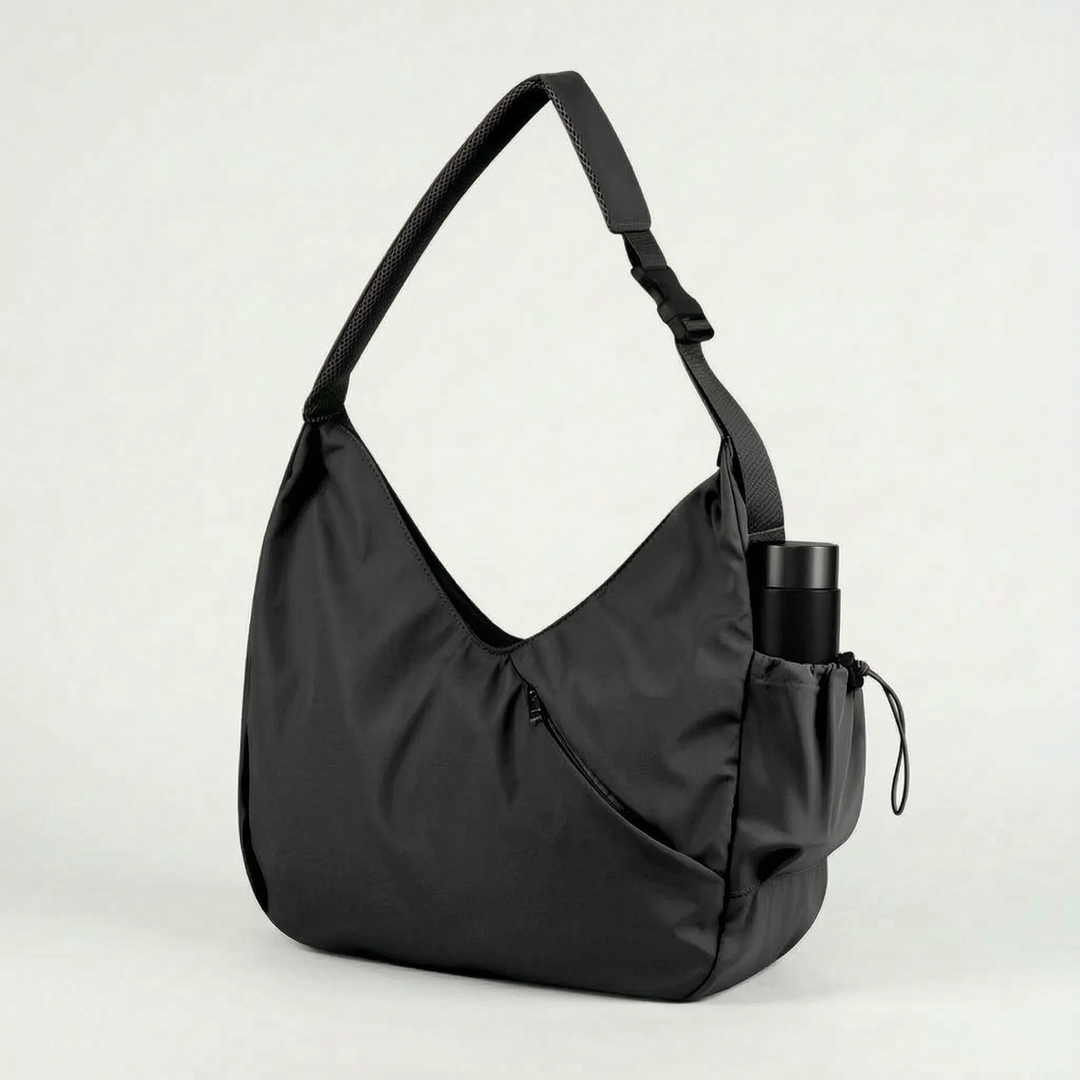 Spacious women's workout bag, large tote with convenient yoga mat straps for all your gym essentials.