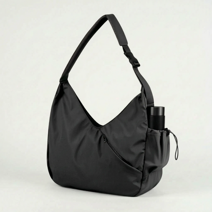 Spacious women's workout bag, large tote with convenient yoga mat straps for all your gym essentials.