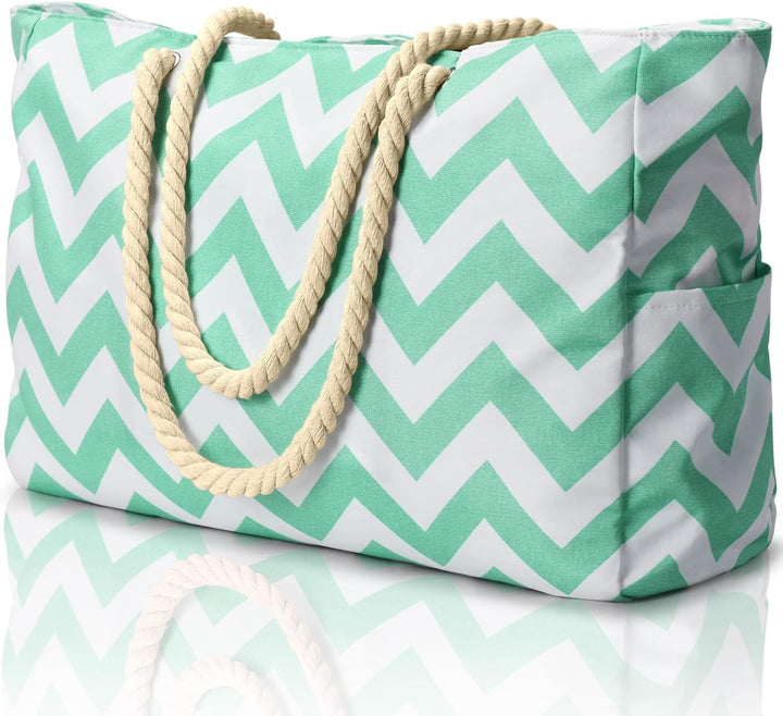 Women's day-trip ready waterproof sandproof bag, large capacity.