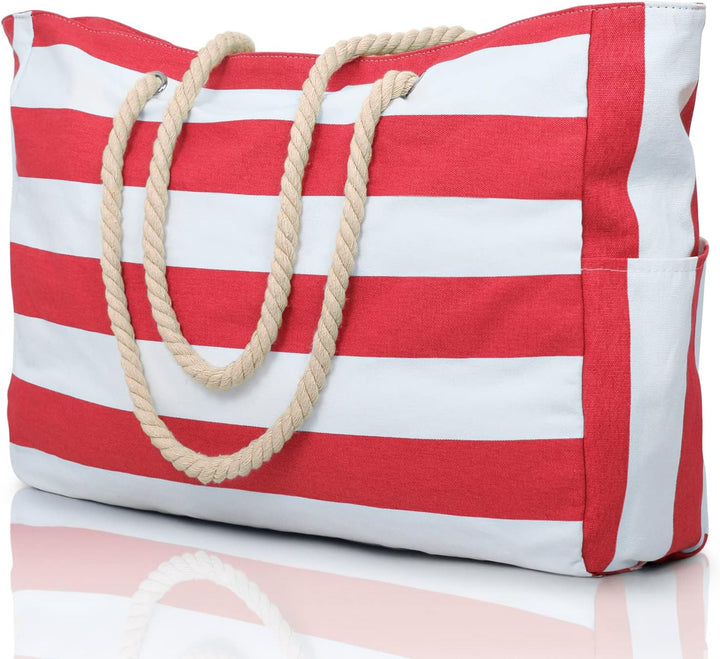 Women's spacious summer vacation bag, waterproof and sandproof.