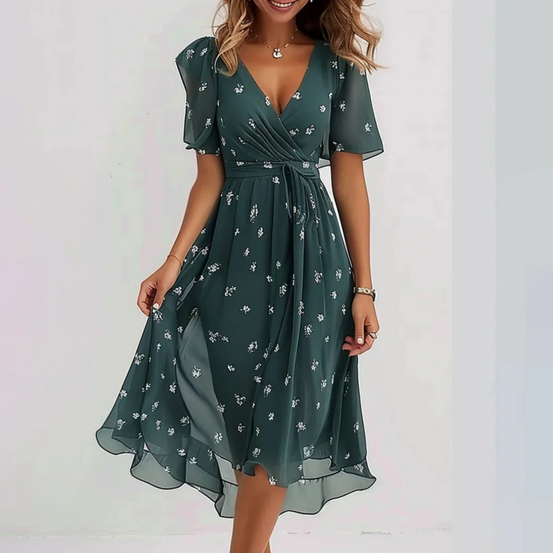 Women's lightweight casual summer dress, perfect for sunny days, flowy and comfortable for everyday wear.