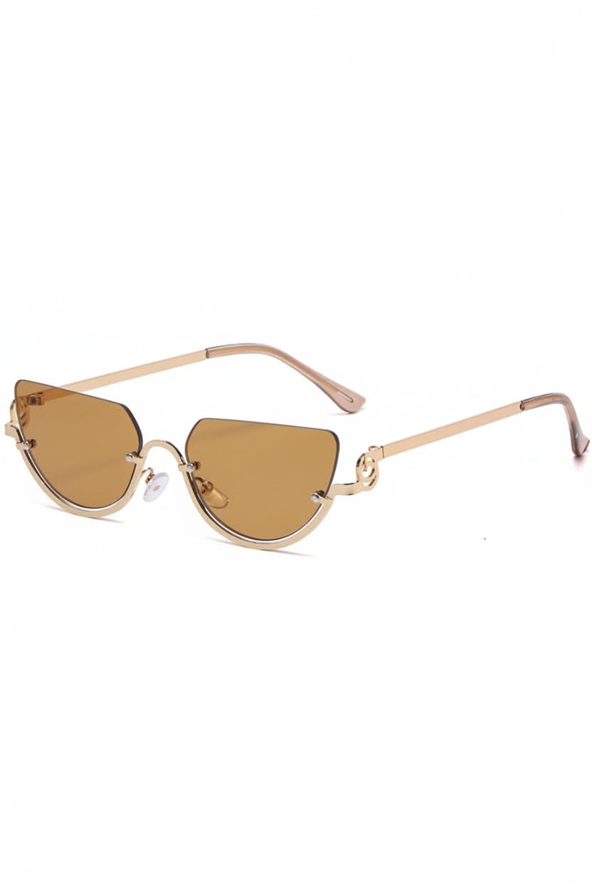 Sleek lightweight cat eye women's sunglasses, designed for fashion-forward UV protection & comfort.