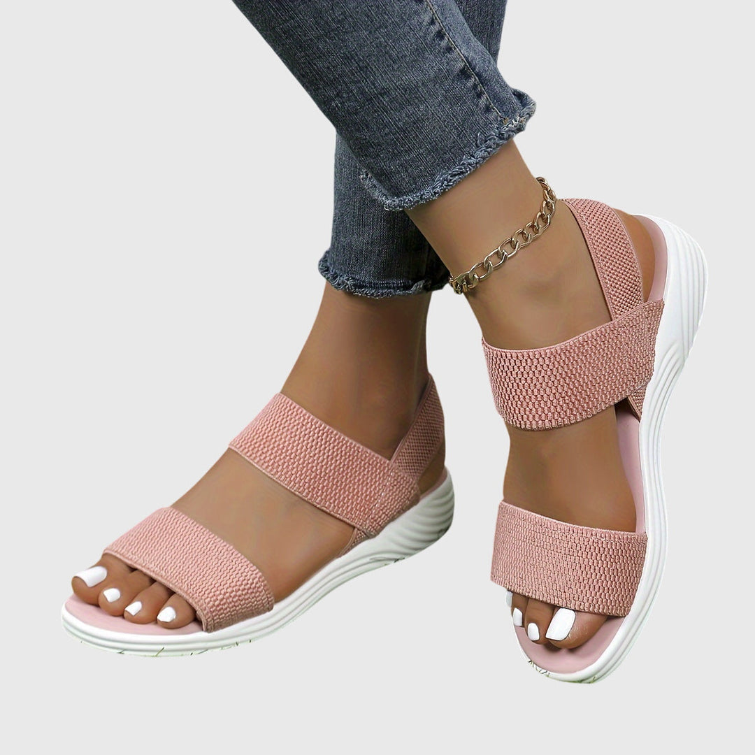Breathable women's orthopedic sandals with adjustable straps and excellent arch support for all-day comfort.