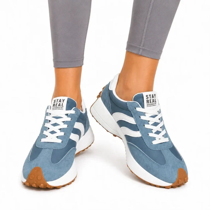Wide toe box women's comfort shoes, ideal for orthopedic everyday wear.