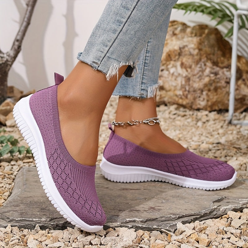 Everyday women's slip-on walking shoes, providing lightweight convenience for casual outings and travel.