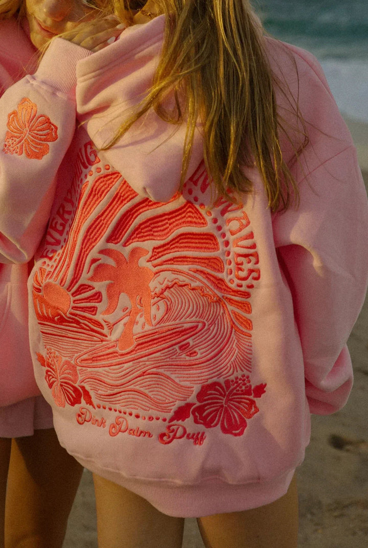 Stylish women's pink summer hoodie. Lightweight & breathable for ultimate comfort. Perfect casual wear or layered look.