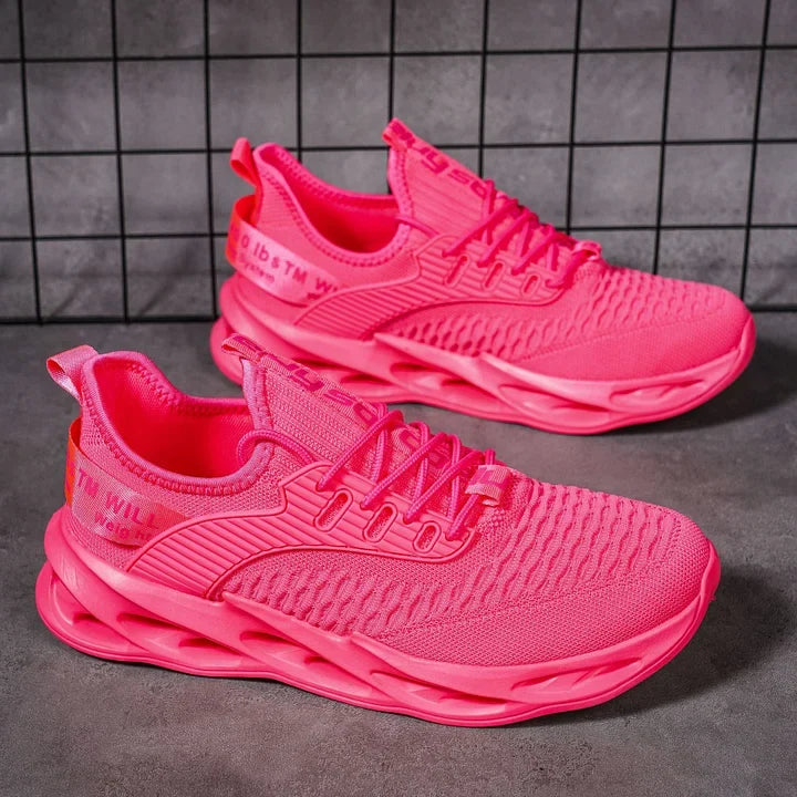Women's comfortable walking sneakers for daily wear, lightweight & supportive.