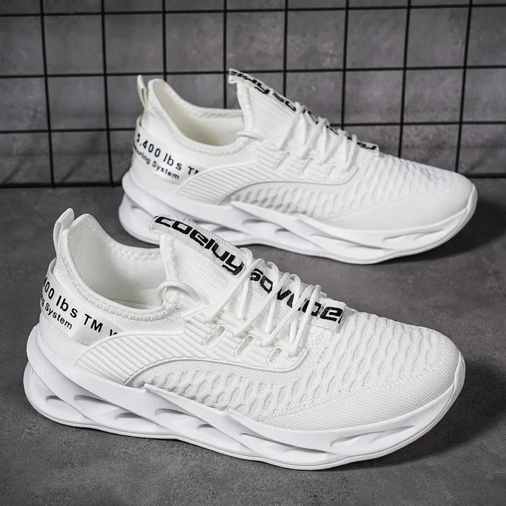 Side view of lightweight women's walking sneakers, perfect for casual & athletic use.