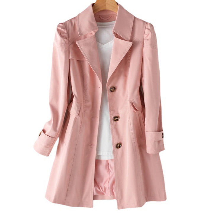 Modern women's lightweight, rain-resistant windbreaker jacket. Features an adjustable fit for comfort & style.