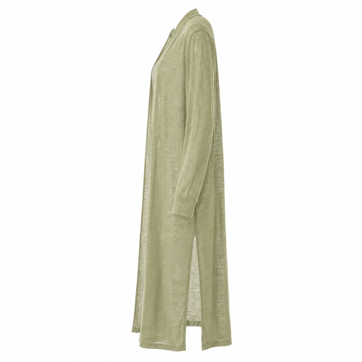 Stay warm & stylish with this women's long knit cardigan. Essential fall/winter layering outerwear.