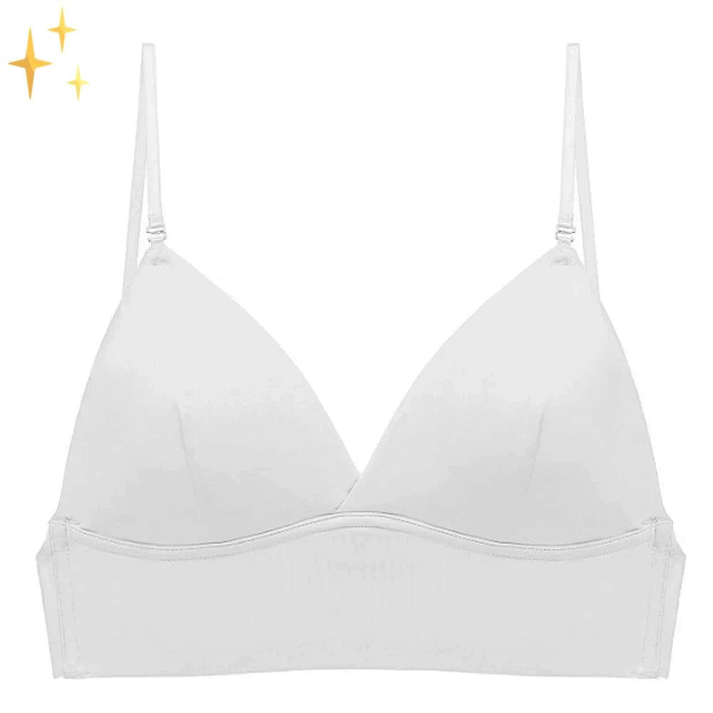 Women's backless dress bra, providing secure support without visible straps for open back styles.