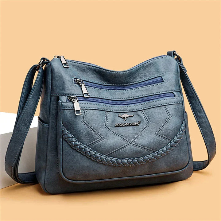 Women's luxury soft leather shoulder bag, perfect for everyday elegance.