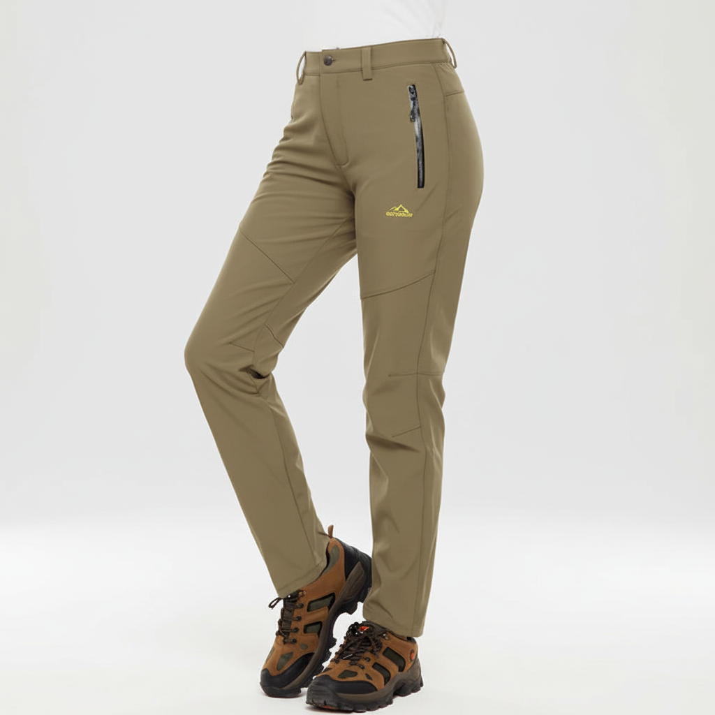 Durable women's waterproof & insulated outdoor pants, Lydia, ideal for cold, wet conditions.