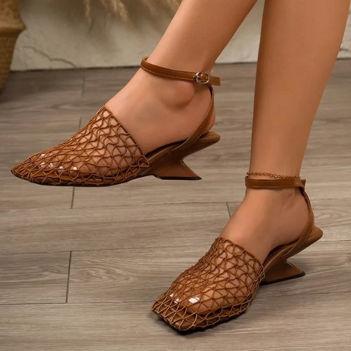 Comfortable Meshform women's pointed toe heels, featuring a supportive sculpted heel for all-day wear.