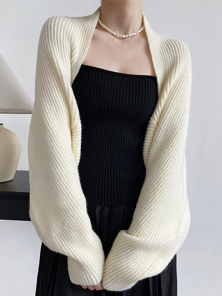 Women's open-front long sleeve cardigan, a versatile shrug sweater for year-round layering and chic style.