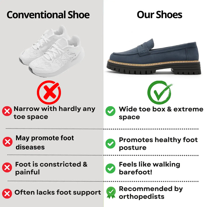 Stylish casual orthopaedic loafers for women, perfect for everyday walking and support.