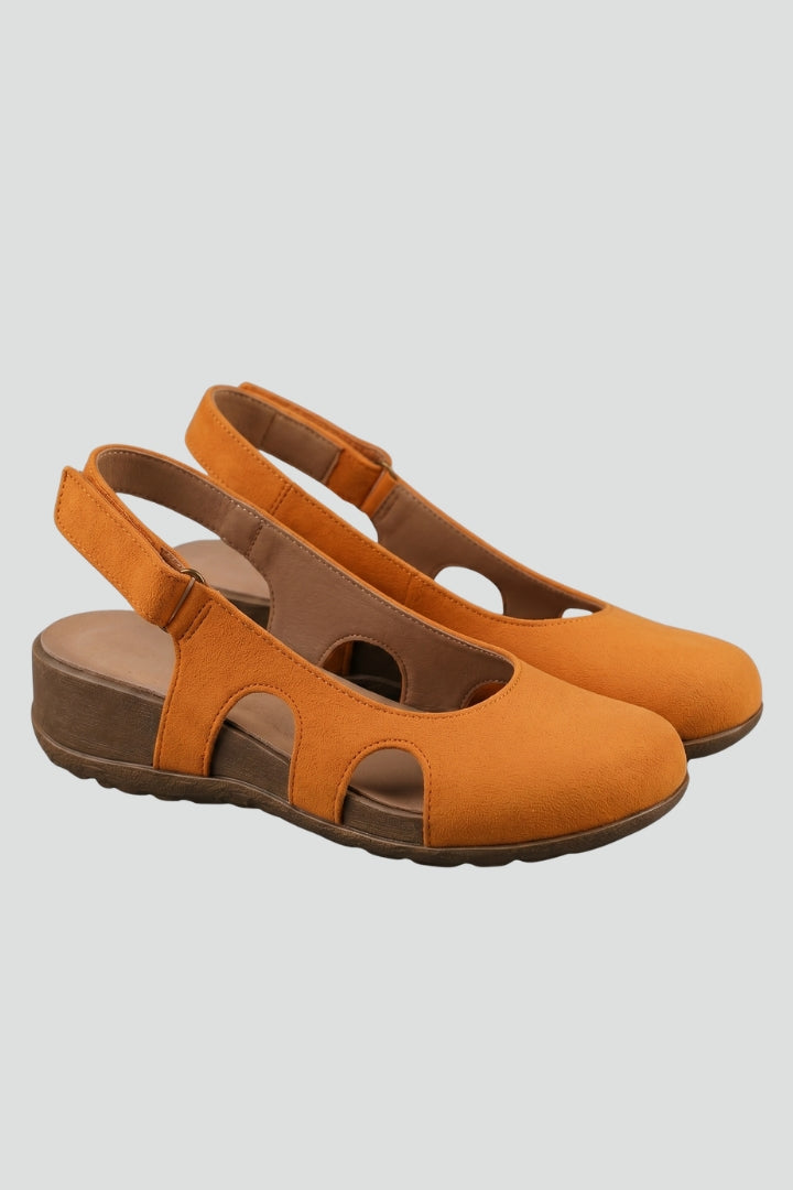 Women's orthopaedic comfort sandals with adjustable straps & cushioned sole for all-day foot support.