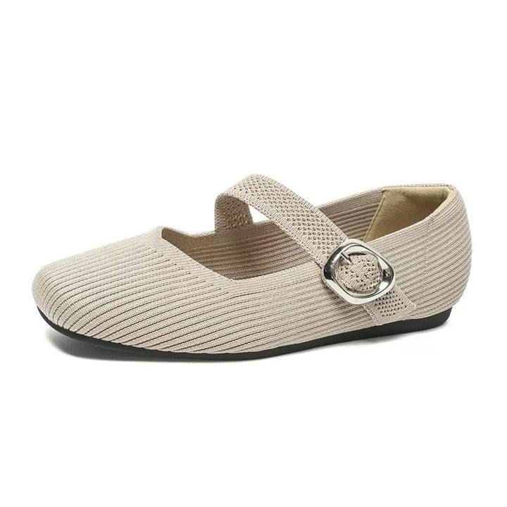 Women's orthopaedic square toe Mary Jane flats for comfort & daily wear.