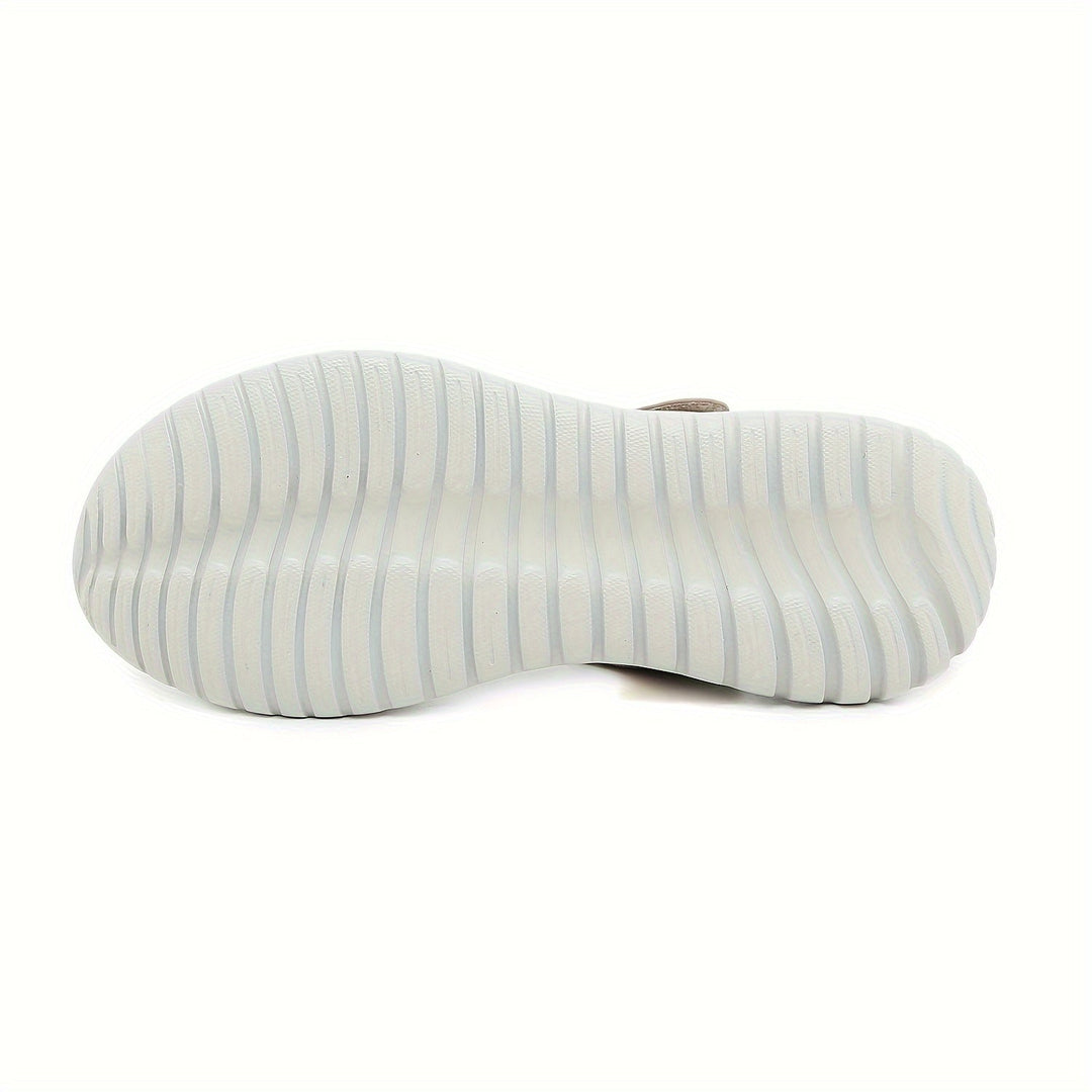 Apricot orthopedic arch support sandals for women, perfect for easing chronic foot pain.