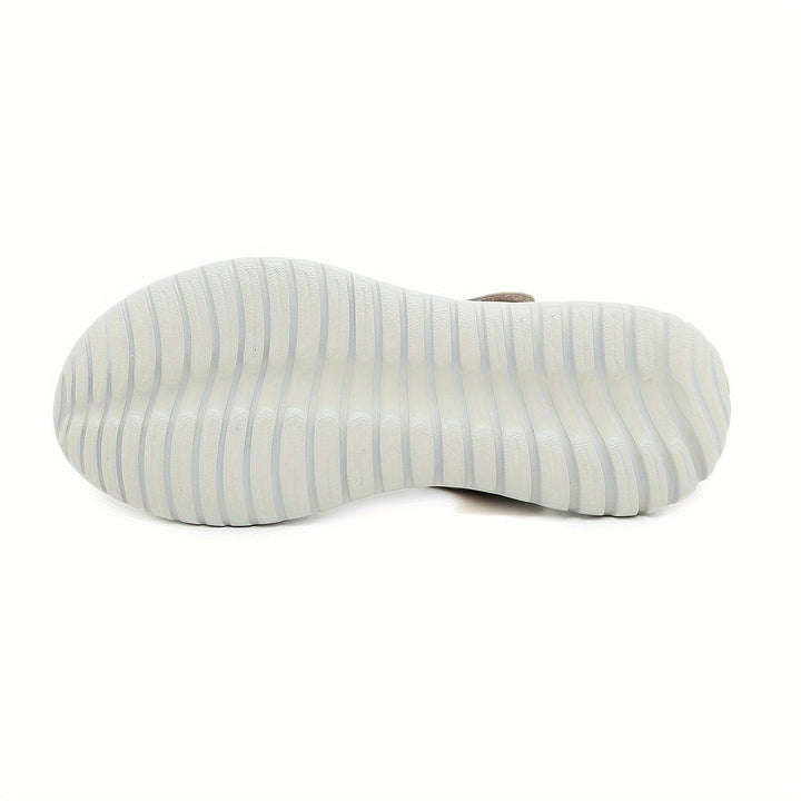 Apricot orthopedic arch support sandals for women, perfect for easing chronic foot pain.
