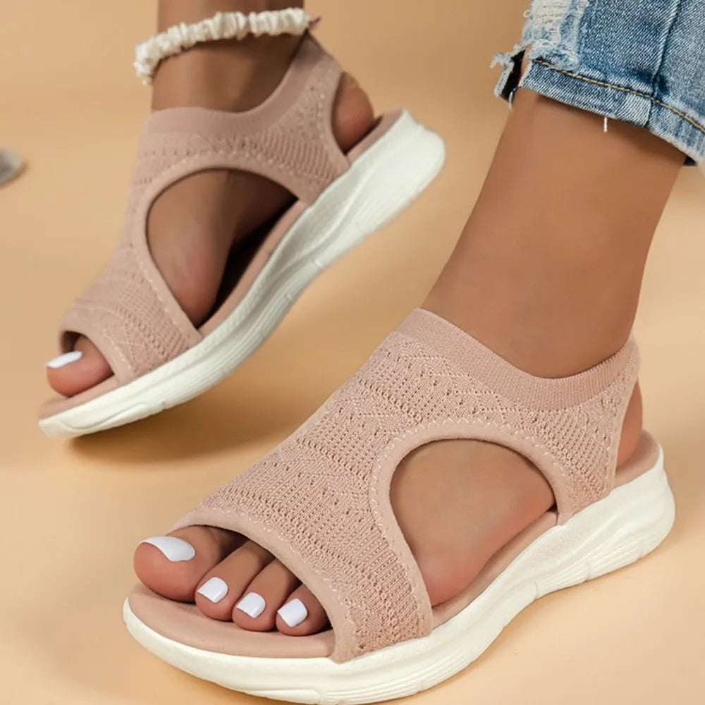 Women's orthopedic arch support sandals with cushioning & non-slip sole for ultimate walking comfort & pain relief.