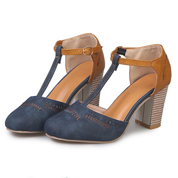 Women's orthopedic comfort heeled shoes, stylish block heel design for all-day foot support & elegant daily wear.