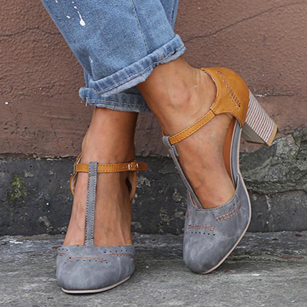 Front view of women's stylish orthopedic heeled shoes, designed for comfort, support, and elegant daily wear.