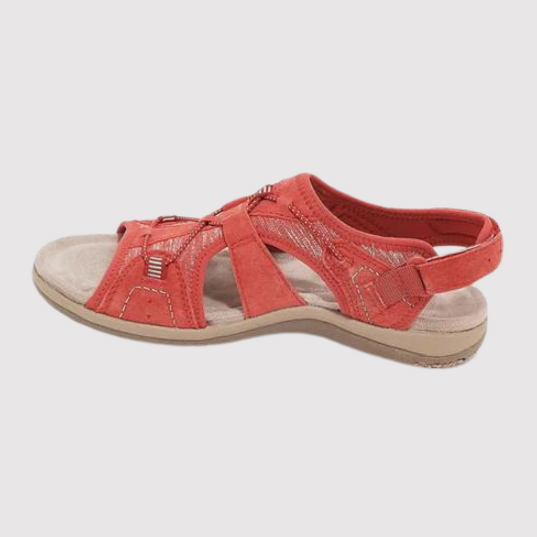 Supportive women's sandals designed for posture & heel support. Alleviates foot pain, perfect comfort footwear.