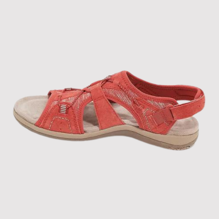 Supportive women's sandals designed for posture & heel support. Alleviates foot pain, perfect comfort footwear.