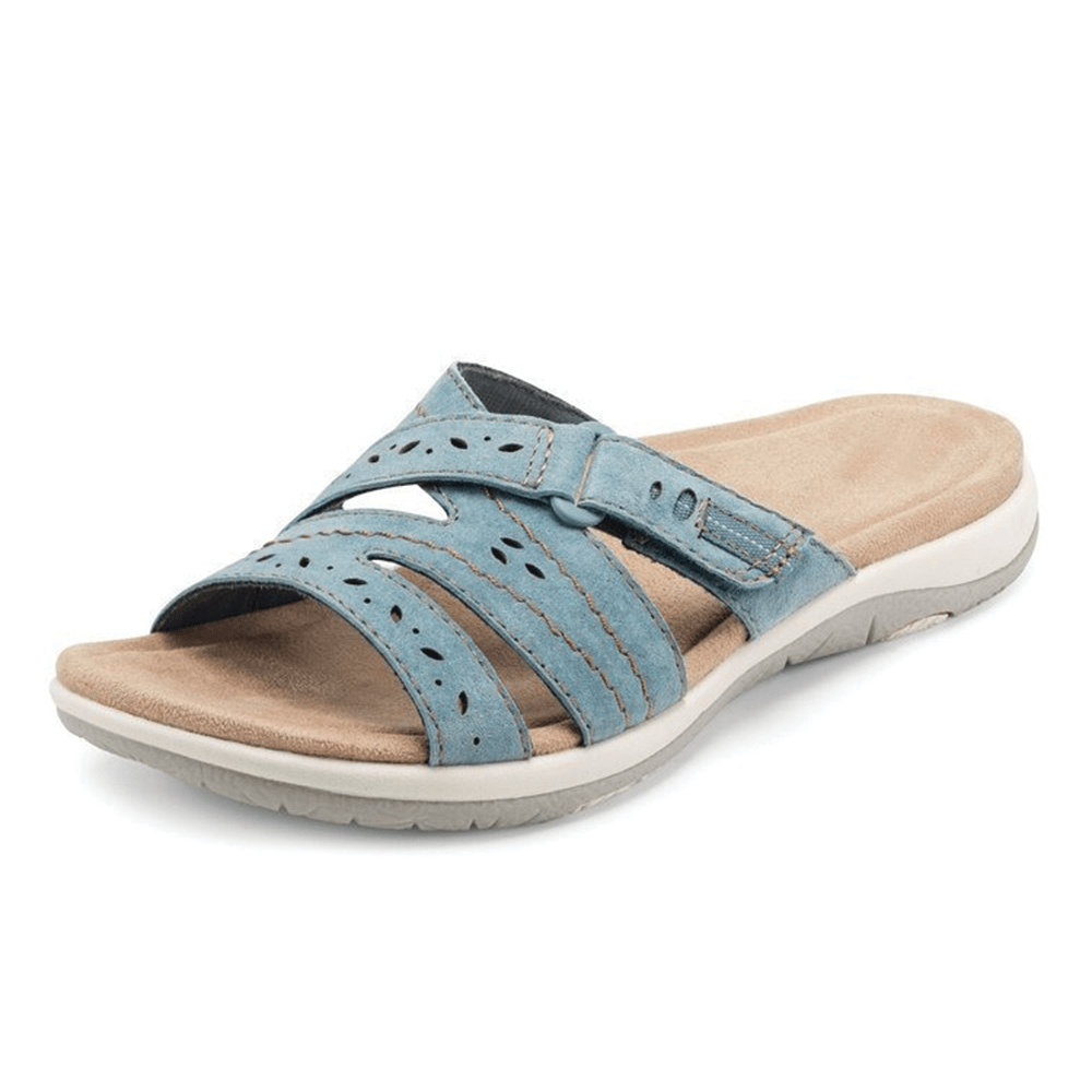 Orthopedic women's walking sandals with wide toe box & arch support, providing ultimate comfort for summer.