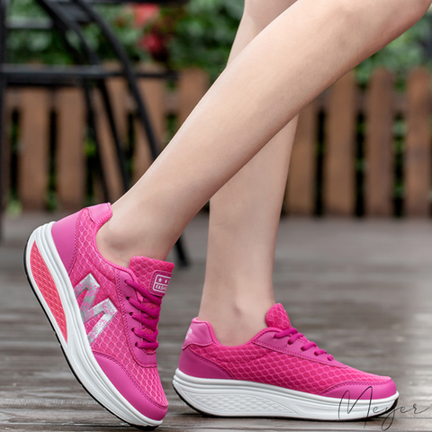 Women's orthopedic comfort sneakers with arch support, ideal for walking, everyday wear, and pain relief.
