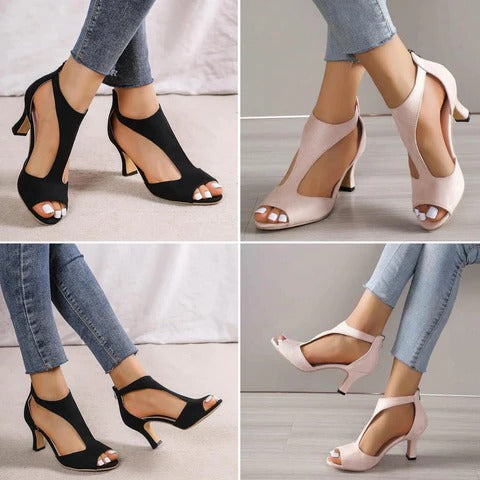 Women's orthopedic high heel shoes: cushioned comfort, elegant style, and essential foot support.