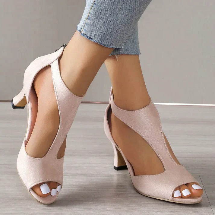 Stylish women's fashion heels, cushioned for all-day comfort and orthopedic foot support.