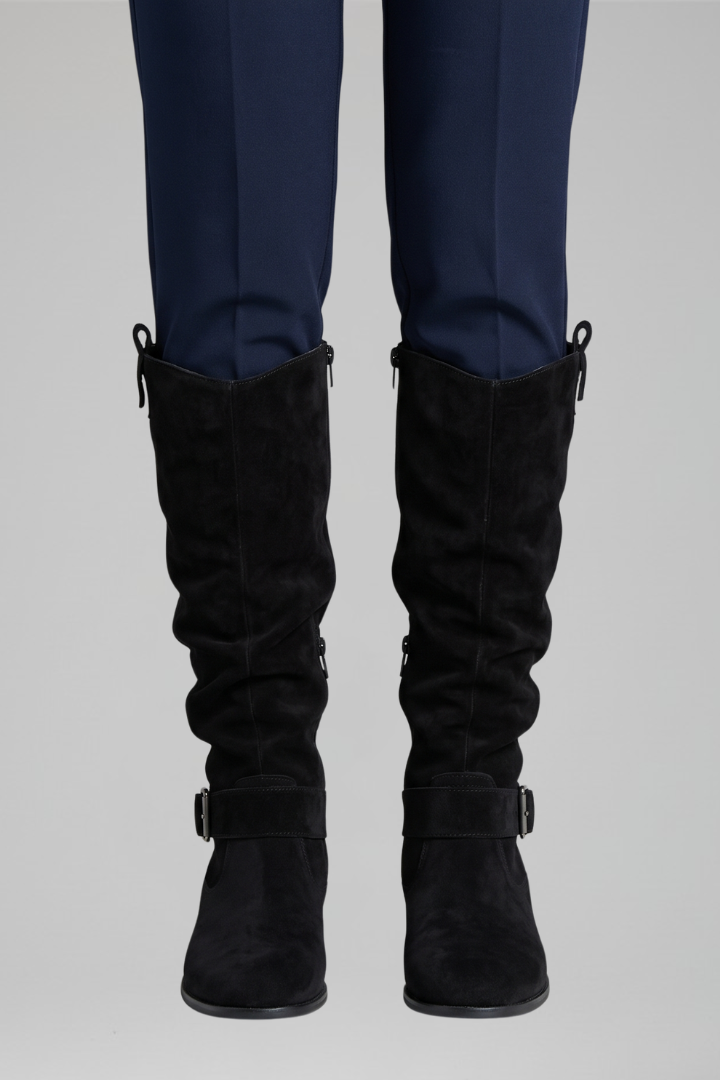 Comfort-focused women's orthopedic knee-high boots with a side zipper for effortless everyday use.