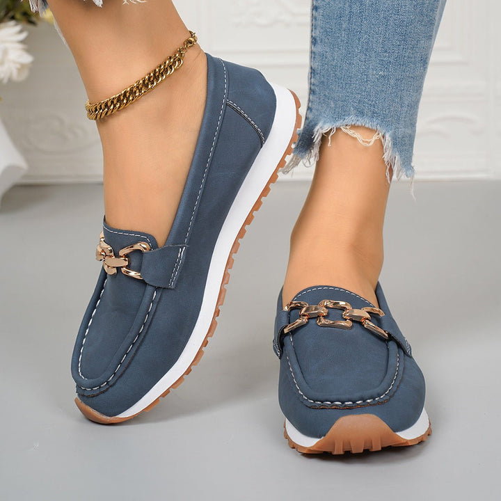 Relieve foot pain with women's orthopedic loafers, featuring arch support for all-day comfort & support.
