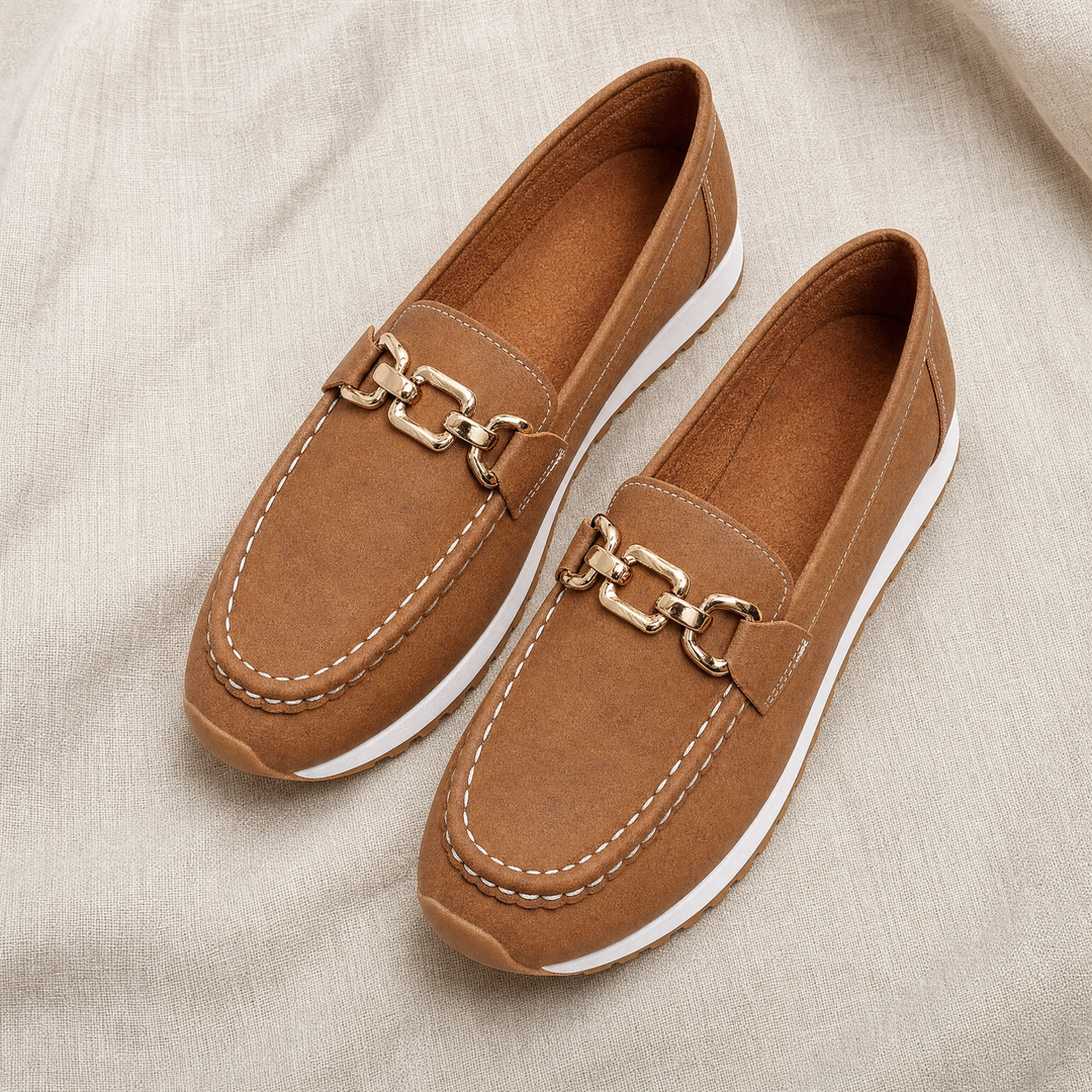 Supportive women's orthopedic loafers, offering strong arch support for ultimate all-day comfort.