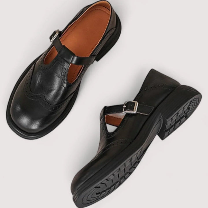 Women's Mary Jane strap shoes, orthopedic design with foot support & cushioning for ultimate comfort.