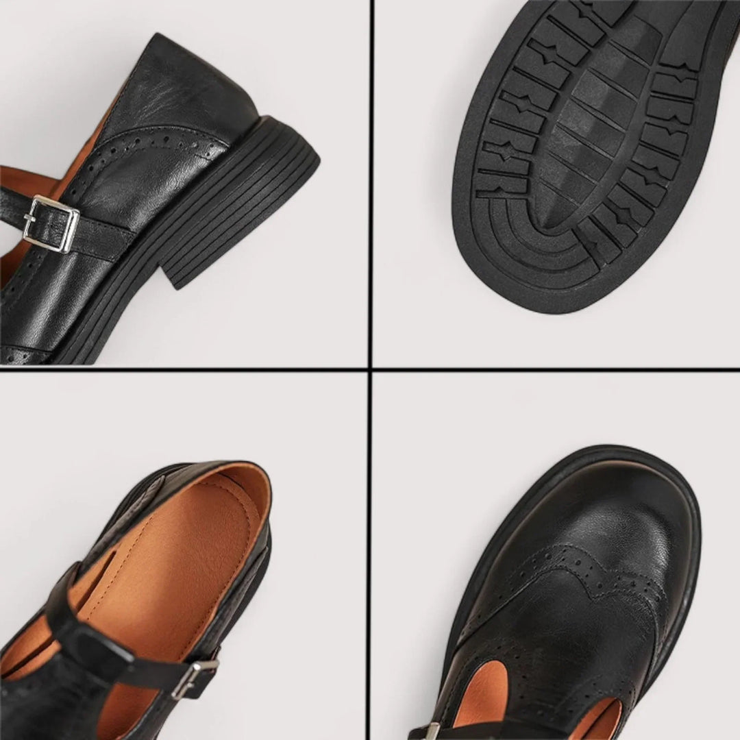Women's orthopedic Mary Jane shoes designed for foot health, providing comfort & support for daily activities.