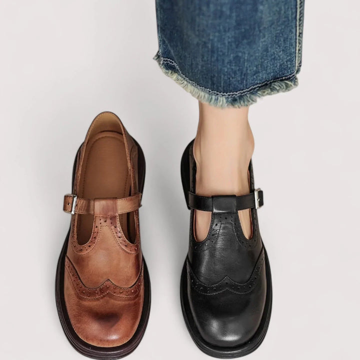 Versatile women's Mary Jane comfort shoes, ideal as walking shoes or casual flats with great foot support.
